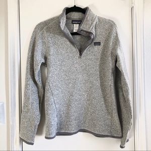Patagonia grey better sweater quarter zip